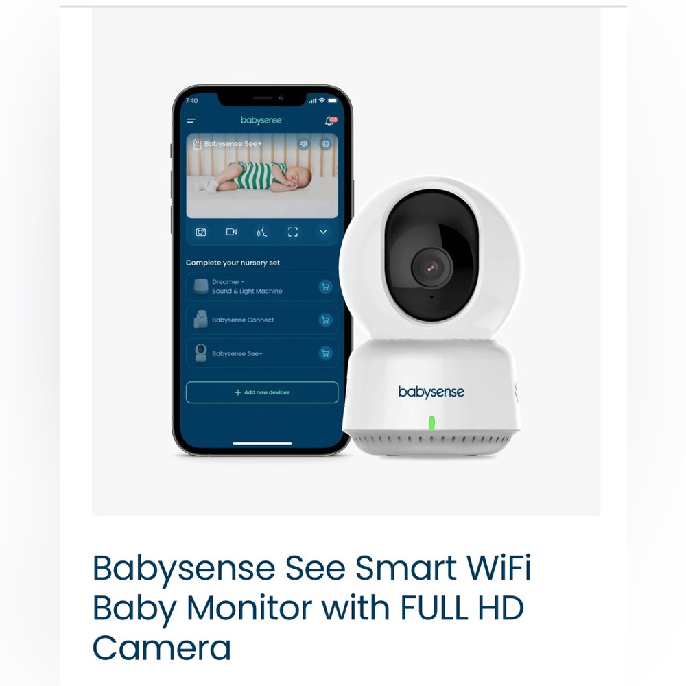 2 Brand new in box Babysense WiFi monitors